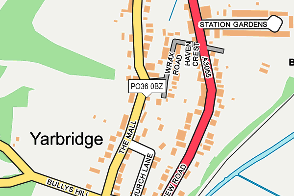 PO36 0BZ map - OS OpenMap – Local (Ordnance Survey) PO36 0BZ map - OS OpenMap – Local (Ordnance Survey)