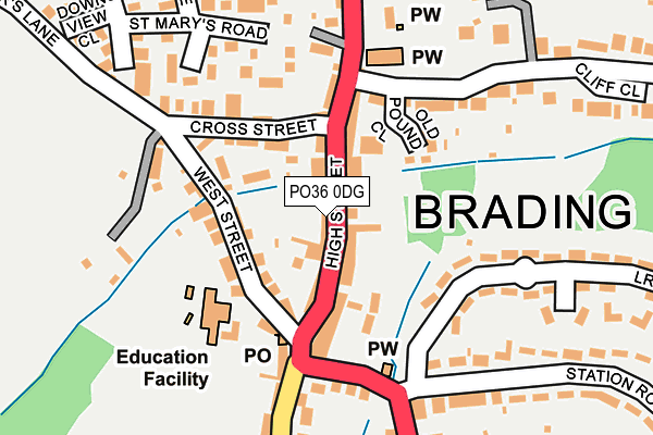 PO36 0DG map - OS OpenMap – Local (Ordnance Survey) PO36 0DG map - OS OpenMap – Local (Ordnance Survey)
