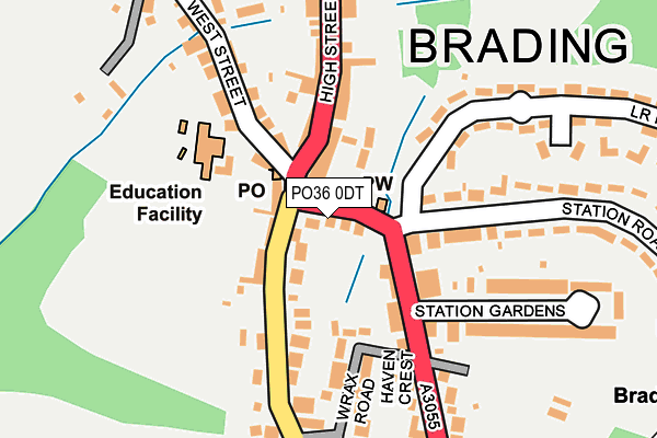 PO36 0DT map - OS OpenMap – Local (Ordnance Survey) PO36 0DT map - OS OpenMap – Local (Ordnance Survey)