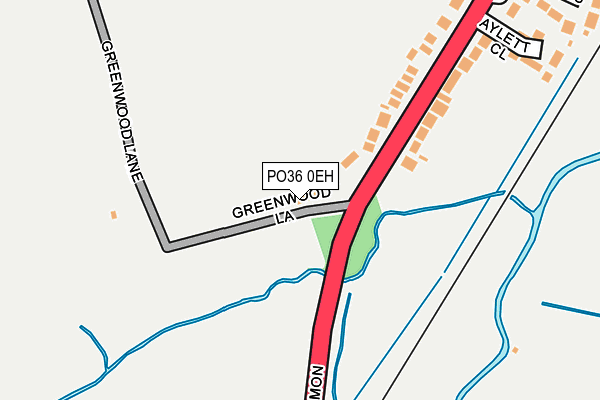 PO36 0EH map - OS OpenMap – Local (Ordnance Survey) PO36 0EH map - OS OpenMap – Local (Ordnance Survey)