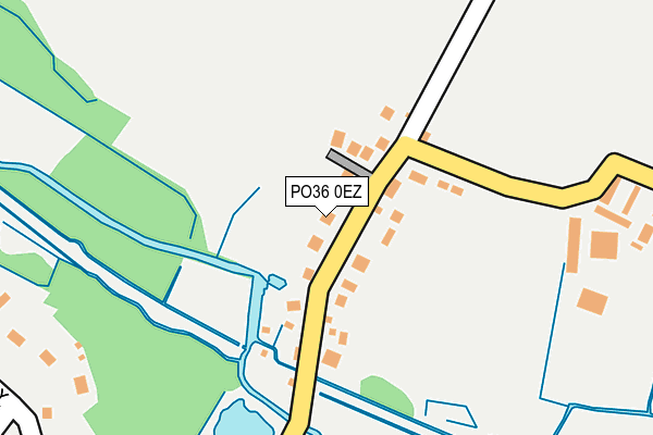 PO36 0EZ map - OS OpenMap – Local (Ordnance Survey) PO36 0EZ map - OS OpenMap – Local (Ordnance Survey)