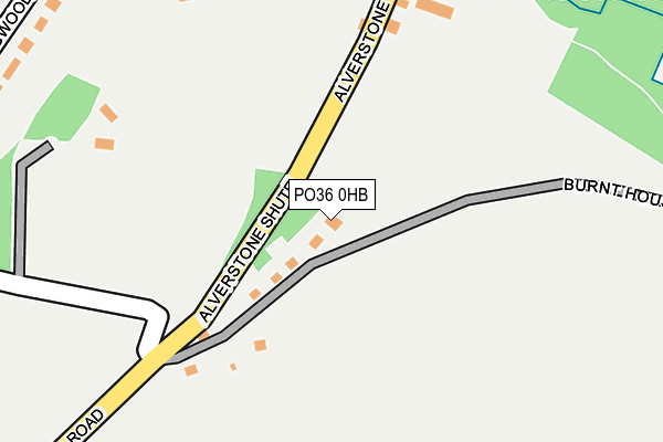 PO36 0HB map - OS OpenMap – Local (Ordnance Survey)