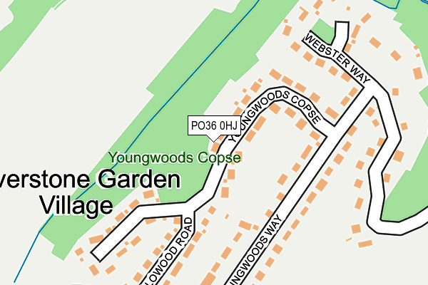 PO36 0HJ map - OS OpenMap – Local (Ordnance Survey)