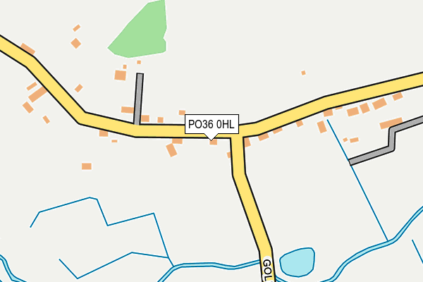 PO36 0HL map - OS OpenMap – Local (Ordnance Survey) PO36 0HL map - OS OpenMap – Local (Ordnance Survey)