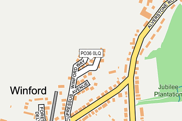 PO36 0LQ map - OS OpenMap – Local (Ordnance Survey) PO36 0LQ map - OS OpenMap – Local (Ordnance Survey)