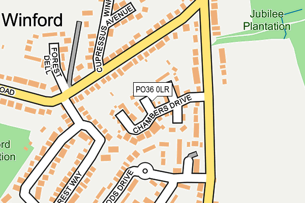 PO36 0LR map - OS OpenMap – Local (Ordnance Survey) PO36 0LR map - OS OpenMap – Local (Ordnance Survey)