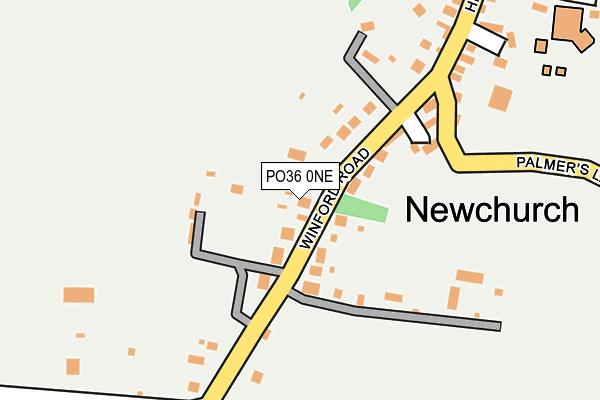 PO36 0NE map - OS OpenMap – Local (Ordnance Survey) PO36 0NE map - OS OpenMap – Local (Ordnance Survey)