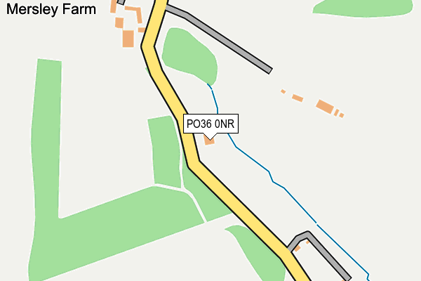 PO36 0NR map - OS OpenMap – Local (Ordnance Survey) PO36 0NR map - OS OpenMap – Local (Ordnance Survey)
