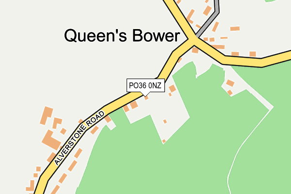 PO36 0NZ map - OS OpenMap – Local (Ordnance Survey) PO36 0NZ map - OS OpenMap – Local (Ordnance Survey)