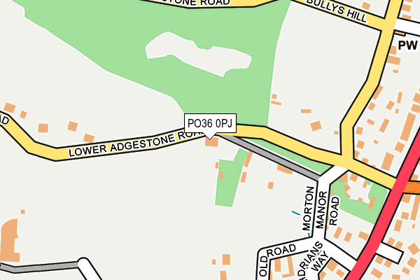 PO36 0PJ map - OS OpenMap – Local (Ordnance Survey) PO36 0PJ map - OS OpenMap – Local (Ordnance Survey)