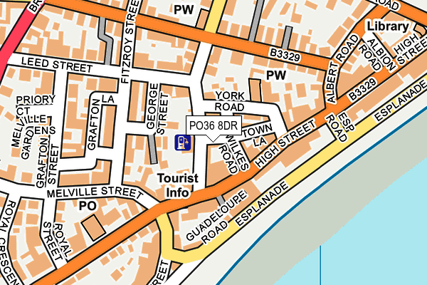 PO36 8DR map - OS OpenMap – Local (Ordnance Survey) PO36 8DR map - OS OpenMap – Local (Ordnance Survey)