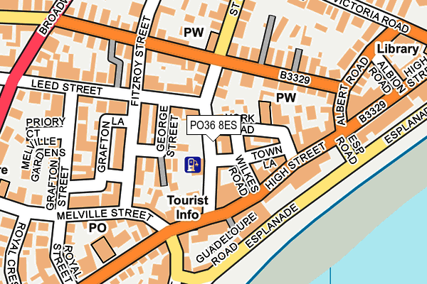 PO36 8ES map - OS OpenMap – Local (Ordnance Survey) PO36 8ES map - OS OpenMap – Local (Ordnance Survey)