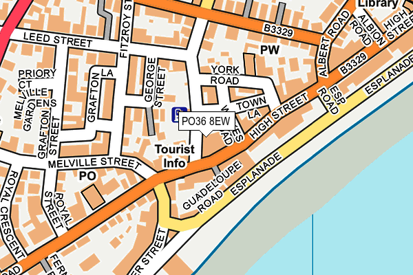 PO36 8EW map - OS OpenMap – Local (Ordnance Survey) PO36 8EW map - OS OpenMap – Local (Ordnance Survey)
