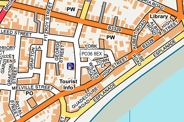 PO36 8EX map - OS OpenMap – Local (Ordnance Survey) PO36 8EX map - OS OpenMap – Local (Ordnance Survey)