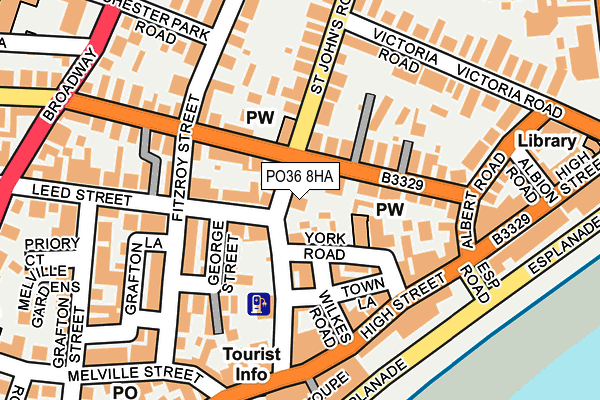 PO36 8HA map - OS OpenMap – Local (Ordnance Survey) PO36 8HA map - OS OpenMap – Local (Ordnance Survey)