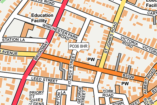 PO36 8HR map - OS OpenMap – Local (Ordnance Survey) PO36 8HR map - OS OpenMap – Local (Ordnance Survey)