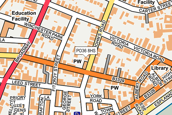 PO36 8HS map - OS OpenMap – Local (Ordnance Survey) PO36 8HS map - OS OpenMap – Local (Ordnance Survey)