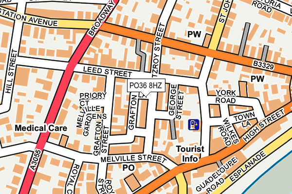 PO36 8HZ map - OS OpenMap – Local (Ordnance Survey) PO36 8HZ map - OS OpenMap – Local (Ordnance Survey)
