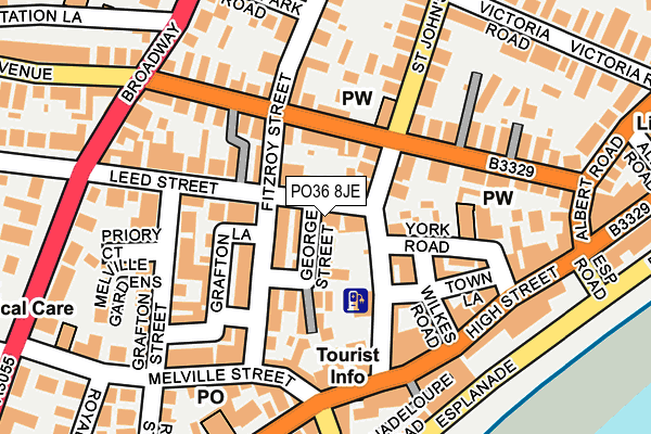PO36 8JE map - OS OpenMap – Local (Ordnance Survey) PO36 8JE map - OS OpenMap – Local (Ordnance Survey)