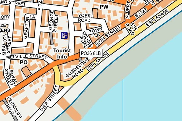 PO36 8LB map - OS OpenMap – Local (Ordnance Survey) PO36 8LB map - OS OpenMap – Local (Ordnance Survey)