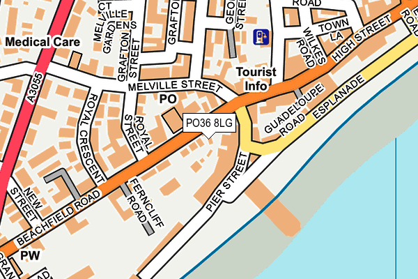 PO36 8LG map - OS OpenMap – Local (Ordnance Survey) PO36 8LG map - OS OpenMap – Local (Ordnance Survey)
