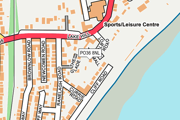 PO36 8NL map - OS OpenMap – Local (Ordnance Survey) PO36 8NL map - OS OpenMap – Local (Ordnance Survey)