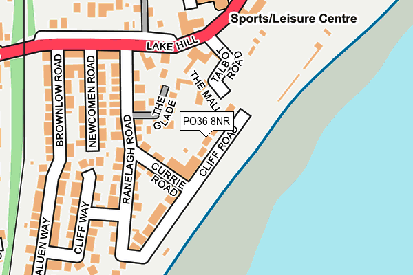 PO36 8NR map - OS OpenMap – Local (Ordnance Survey) PO36 8NR map - OS OpenMap – Local (Ordnance Survey)
