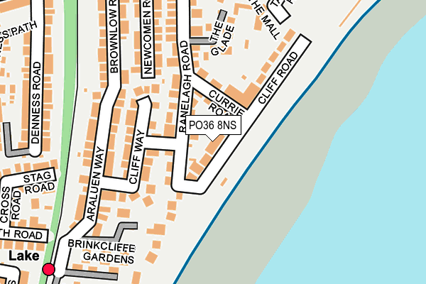 PO36 8NS map - OS OpenMap – Local (Ordnance Survey) PO36 8NS map - OS OpenMap – Local (Ordnance Survey)