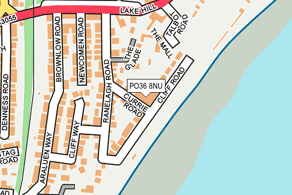 PO36 8NU map - OS OpenMap – Local (Ordnance Survey) PO36 8NU map - OS OpenMap – Local (Ordnance Survey)