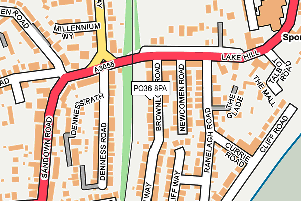 PO36 8PA map - OS OpenMap – Local (Ordnance Survey) PO36 8PA map - OS OpenMap – Local (Ordnance Survey)