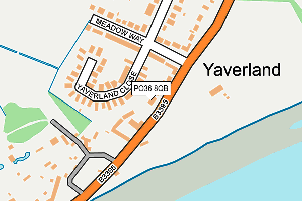 PO36 8QB map - OS OpenMap – Local (Ordnance Survey) PO36 8QB map - OS OpenMap – Local (Ordnance Survey)