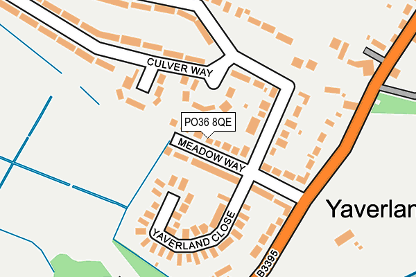 PO36 8QE map - OS OpenMap – Local (Ordnance Survey) PO36 8QE map - OS OpenMap – Local (Ordnance Survey)