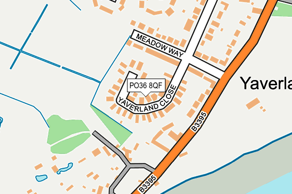 PO36 8QF map - OS OpenMap – Local (Ordnance Survey) PO36 8QF map - OS OpenMap – Local (Ordnance Survey)