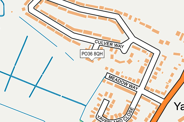 PO36 8QH map - OS OpenMap – Local (Ordnance Survey) PO36 8QH map - OS OpenMap – Local (Ordnance Survey)
