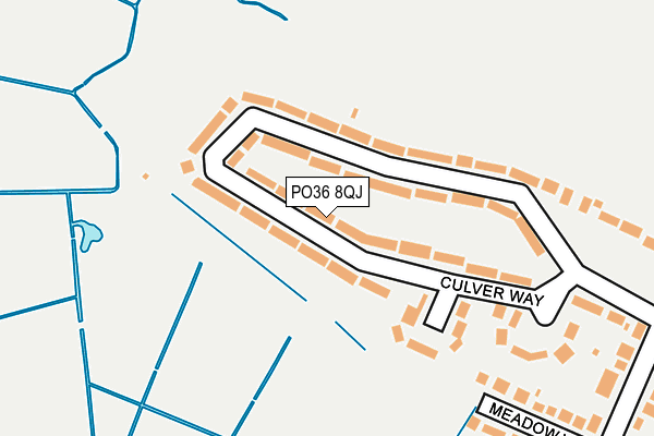 PO36 8QJ map - OS OpenMap – Local (Ordnance Survey) PO36 8QJ map - OS OpenMap – Local (Ordnance Survey)