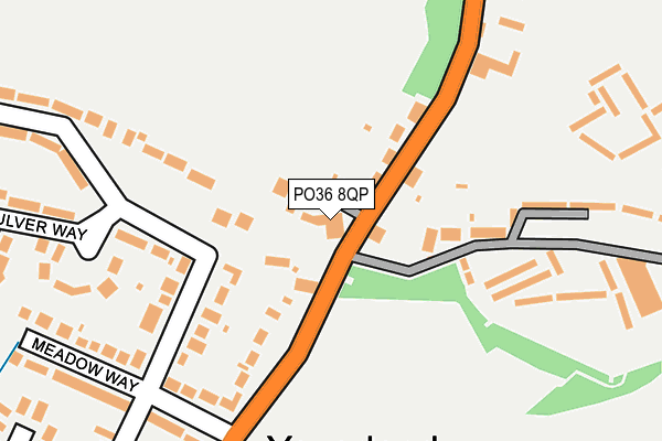 PO36 8QP map - OS OpenMap – Local (Ordnance Survey) PO36 8QP map - OS OpenMap – Local (Ordnance Survey)