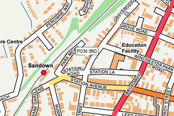 PO36 9BQ map - OS OpenMap – Local (Ordnance Survey) PO36 9BQ map - OS OpenMap – Local (Ordnance Survey)