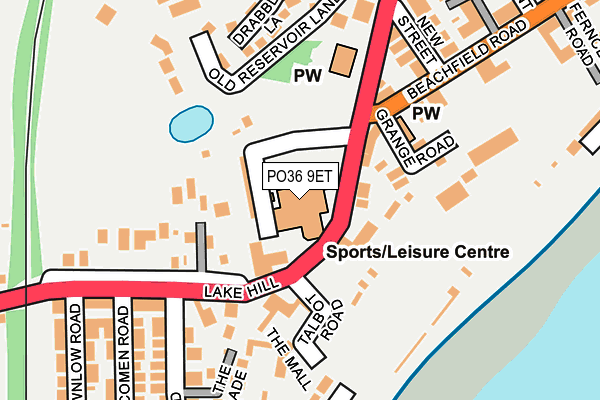 PO36 9ET map - OS OpenMap – Local (Ordnance Survey) PO36 9ET map - OS OpenMap – Local (Ordnance Survey)