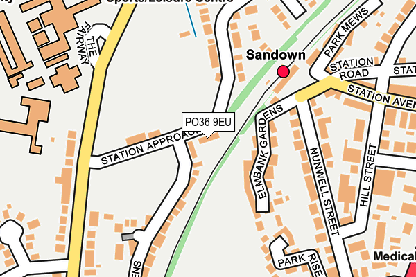 PO36 9EU map - OS OpenMap – Local (Ordnance Survey) PO36 9EU map - OS OpenMap – Local (Ordnance Survey)