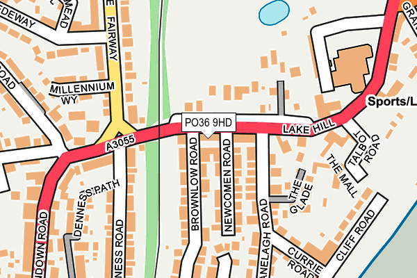 PO36 9HD map - OS OpenMap – Local (Ordnance Survey) PO36 9HD map - OS OpenMap – Local (Ordnance Survey)