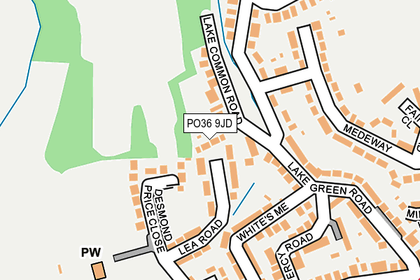 PO36 9JD map - OS OpenMap – Local (Ordnance Survey) PO36 9JD map - OS OpenMap – Local (Ordnance Survey)