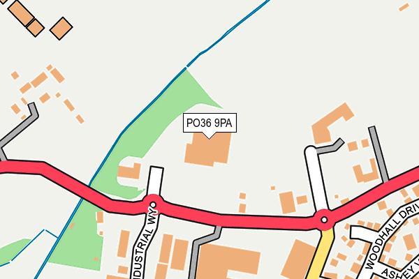 PO36 9PA map - OS OpenMap – Local (Ordnance Survey) PO36 9PA map - OS OpenMap – Local (Ordnance Survey)