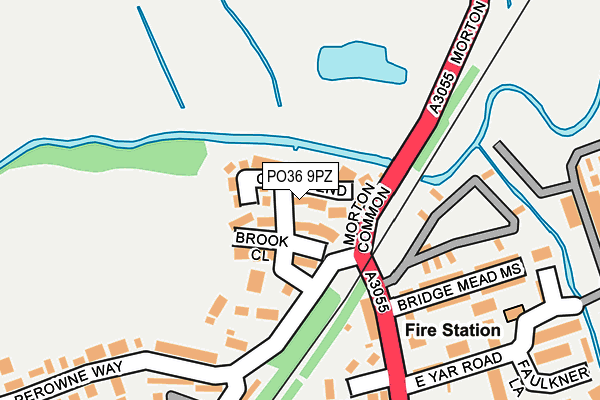 PO36 9PZ map - OS OpenMap – Local (Ordnance Survey) PO36 9PZ map - OS OpenMap – Local (Ordnance Survey)