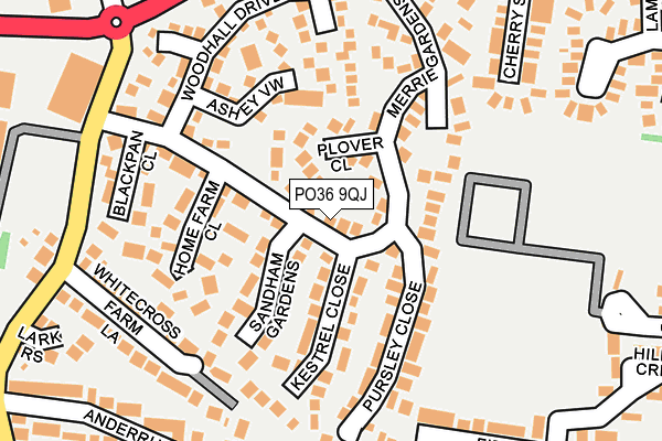 PO36 9QJ map - OS OpenMap – Local (Ordnance Survey) PO36 9QJ map - OS OpenMap – Local (Ordnance Survey)