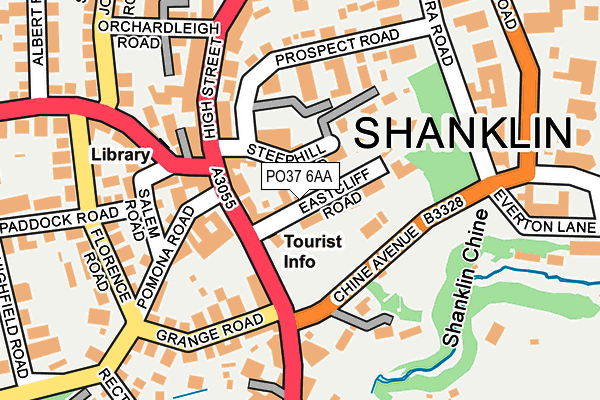 PO37 6AA map - OS OpenMap – Local (Ordnance Survey) PO37 6AA map - OS OpenMap – Local (Ordnance Survey)