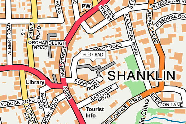 PO37 6AD map - OS OpenMap – Local (Ordnance Survey) PO37 6AD map - OS OpenMap – Local (Ordnance Survey)
