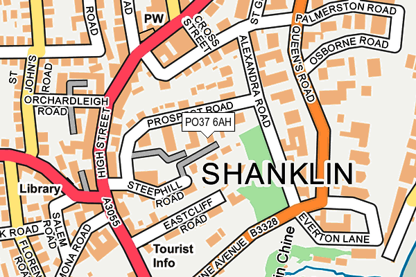 PO37 6AH map - OS OpenMap – Local (Ordnance Survey)