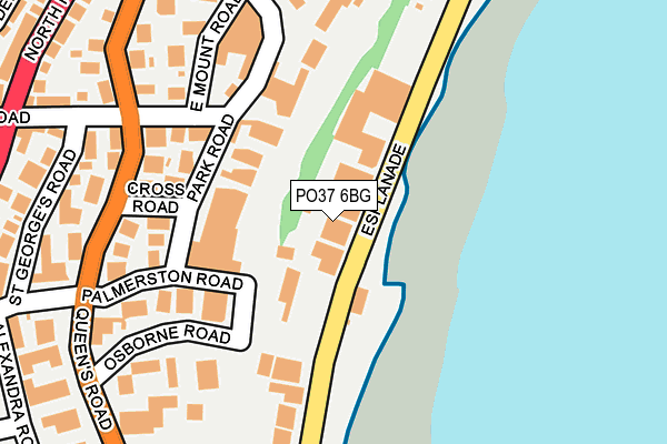PO37 6BG map - OS OpenMap – Local (Ordnance Survey) PO37 6BG map - OS OpenMap – Local (Ordnance Survey)