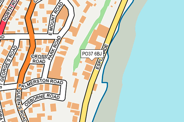PO37 6BJ map - OS OpenMap – Local (Ordnance Survey) PO37 6BJ map - OS OpenMap – Local (Ordnance Survey)