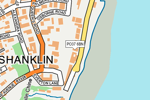 PO37 6BN map - OS OpenMap – Local (Ordnance Survey) PO37 6BN map - OS OpenMap – Local (Ordnance Survey)
